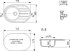 Комплект Мойка кухонная Domaci Солерно DN 750-06 трюфель + Смеситель UQ-017-06 трюфель