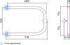 Полотенцесушитель водяной Сунержа П-образный 32x50