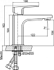 Смеситель для раковины Cersanit Wisla 63055, хром