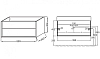 Гарнитур мебельный Jacob Delafon Vivienne EB1585-E52-F30/EXBJ112-00/EB1598-E52/EB1587-E52-F30/EB1237-NF/EB1579-F30/E21028-00-00 белый, коричневый