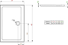 Поддон для душа Radaway Doros D80x90