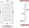 Полотенцесушитель электрический Ника Curve ЛZ 120/40-5