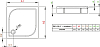 Поддон для душа Radaway Delos C800 с панелью