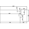 Раковина накладная Diwo Moduo 63571/00-00001250/С17825 белый, черный