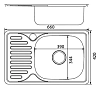 Кухонная мойка Mixline 530531 хром