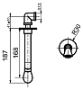 Излив  Webert Opera AC0983560 черный