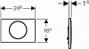 Кнопка смыва Geberit Sigma 10 115.907.KN.1, хром