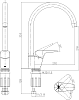 Комплект Мойка кухонная Domaci Болонья М-15-001 белая + Смеситель Ливорно