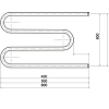 Полотенцесушитель водяной Тругор М34 М34/6060s хром