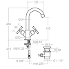 Смеситель для раковины Ramon Soler Rs Cross 6202VA1167 хром