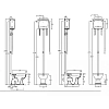 Напольный унитаз Simas Lante LA01 LA 01/ LA 06/R 01 Oro /120006 ORO/LAMN