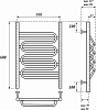 Полотенцесушитель водяной Point PN01156S П5 500x600, хром