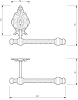Держатель туалетной бумаги Migliore Elisabetta 16992, бронза