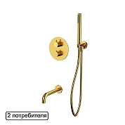 Душевая система Whitecross Y brushed gold YSET10GLB золото