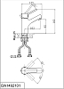 Смеситель для раковины D&K RheinDusseldorf DA1492101 хром
