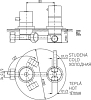 Смеситель Rav Slezak Dunaj Termostat DT387