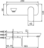 Настенный смеситель для раковины Gappo G1048-22