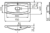 Раковина Aquaton Милан 95 1A70653KML010