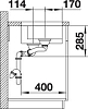 Кухонная мойка Blanco Supra 340/180-U 525217 чаша слева, с клапаном-автоматом