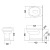 Приставной унитаз Devon&Devon Classica IBWCCLN