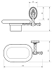 Мыльница Migliore Edera 16895 бронза