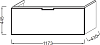 Тумба под раковину 115 см Jacob Delafon Reve EB1133-G1C белый