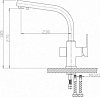 Смеситель Zorg Sanitary ZR 311 YF- КВАРЦ для кухонной мойки