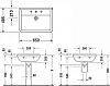 Раковина Duravit Starck 3 0300650000 65 см