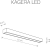 Настенный светодиодный светильник Nowodvorski Kagera Led 9503