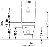 Чаша напольного унитаза Duravit 2nd floor 2106090000