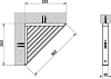Полка угловая Gessi Rettangolo 20861#031, хром