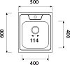 Мойка кухонная Kaiser KSS-6050, хром