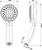 Душевая лейка Edelform EF0125