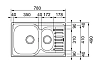 Кухонная мойка Franke Polar 101.0257.629 серый