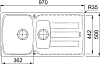 Кухонная мойка 97 см Franke Antea AZG 651 3,5" 114.0489.381, сахара