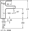 Смеситель для раковины Jacob Delafon Strayt E98339-CP