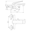 Смеситель для ванны Lemark Allegro LM5914CW хром, белый