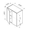 Шкаф AM.PM Func 60x70, M8FCH0602WM белый матовый