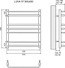 Полотенцесушитель водяной 50x60 см Lemark Luna LM41607 П7, хром