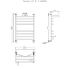 Полотенцесушитель водяной Тругор Лотос серия 2 Лотос2/нп8050П хром