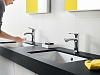 Смеситель для раковины Hansgrohe Metris 31285000 с гигиеническим душем, хром