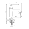 Смеситель для раковины Haiba HB10181 хром