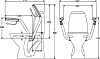 Поручень IFO Sign D98126 откидной