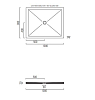 Душевой поддон GSI Pura 80х100 46100826 черный матовый