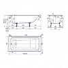 Чугунная ванна Delice Parallel DLR220503R-AS белый