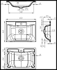 Раковина BelBagno BB-0673-65-LVB 65 см, белый