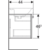 Тумба для комплекта 48 см Geberit Renova Plan 879170000, белый