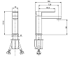 Смеситель для раковины M&Z Lauren LRN00214 хром