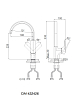 Смеситель для кухни D&K Berlin.Technische DA1432426 белый