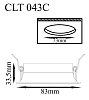 Встраиваемый светильник Crystal Lux CLT 043C BL